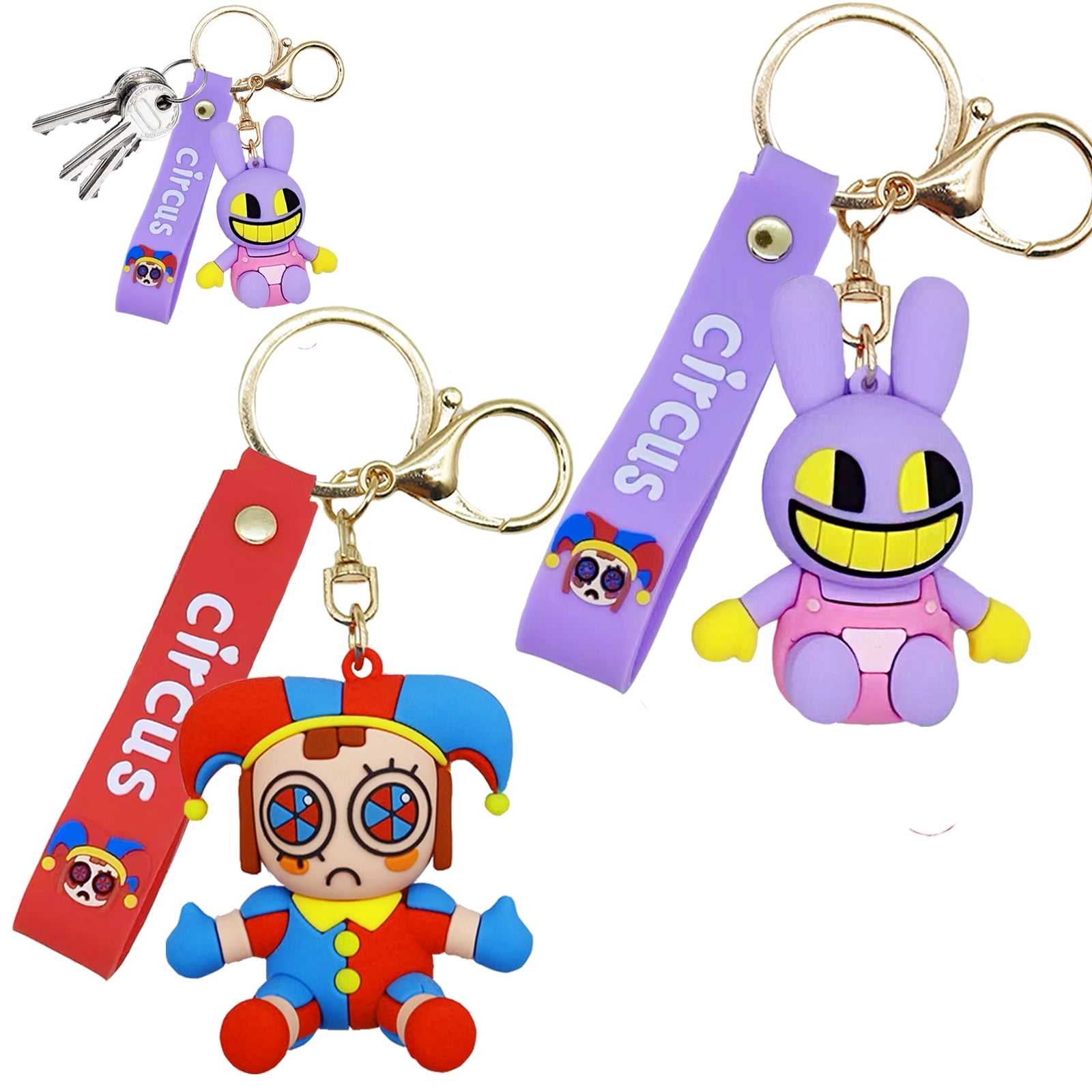 Digital Circus Keychain Magical Pomni Jax Bag Charm for Boys Girls Kids  Fans (Mixed Style) - Walmart.com