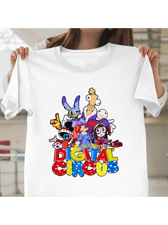 The Amazing Digital Circus Viral Indie Animation Hit Show Fan Unisex T-Shirt, for men & women, up to size 5XL.