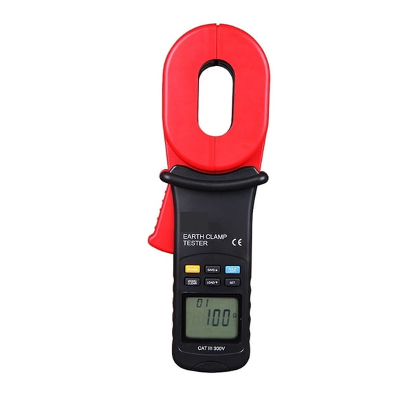 Digital Clamp Earth Ground Tester Resistance Meter 0-1000 Ohm Leakage Current Test Meter ,Easy to Use