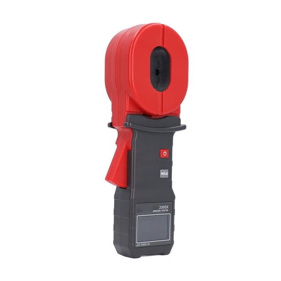 Digital Clamp Ground Resistance Meter, 0.01-500 Auto Ranging Earth Tester, NCV