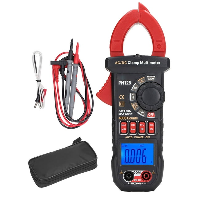 Digital Clamp Meter 4000 Count High Accuracy Multimeter LCD Display AC