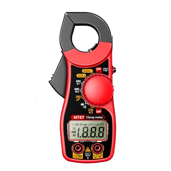 Digital Clamp Meter 400A Current 600V Voltages True RMS Ammeter Pliers Auto Rang 1999 Count Multimeter Tester