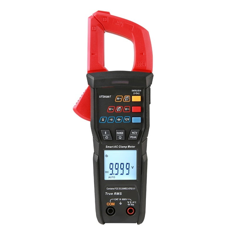 Digital Clamp Meter DC Current Pliers Ammeter Voltage Tester Temperature Frequency Meter Auto Range ,High&Low Sensitivity