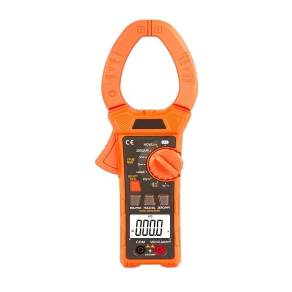 Digital Clamp Meter LCD Current Voltage Frequency Capacitiance Duty Cycle Temperature Resistance