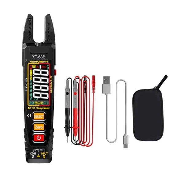 Digital Clamp Meter With Auto Shut off Feature And Large Screen Multimeter For Easy Reading In Dark Environment