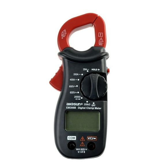 Digital Clamp Multimeter Current Meter Continuity Test With Buzzer Electronic Tester Ammeter Voltmeter EM306B