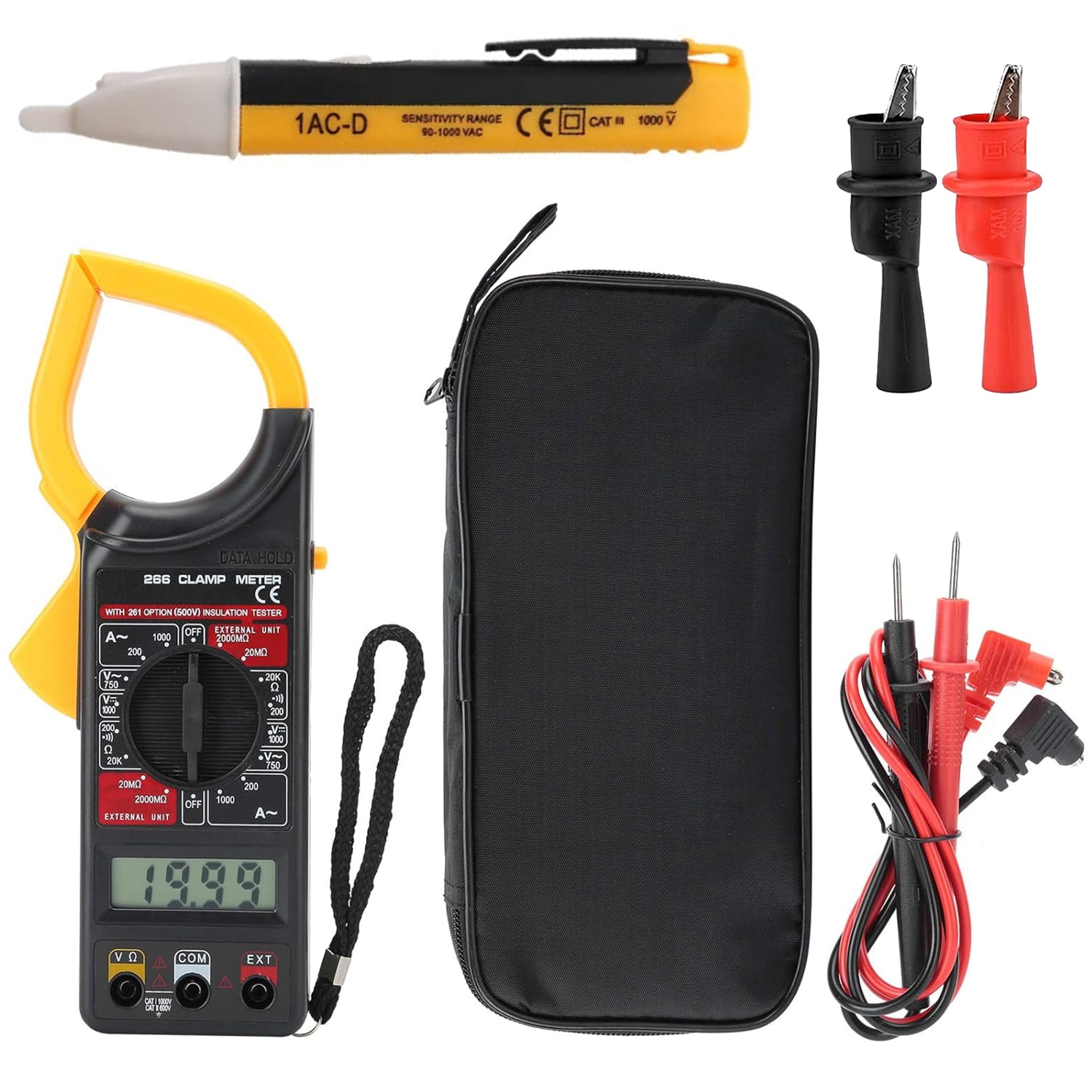 Digital Clamp Multimeter DT266 Professional Clamp Meter AC DC 1000V