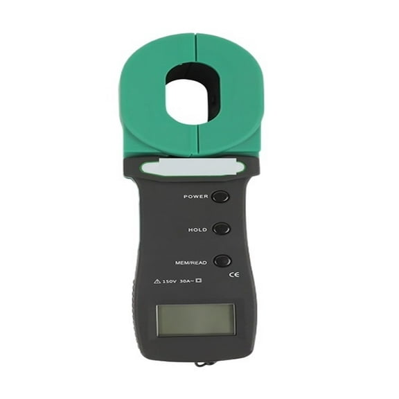 Digital Clamp-On Ground Earth Resistance Tester Ground Resistance Meter 0.01-1000 Ohm 99 Sets 0.001 Leakage Current ,Easy to Use