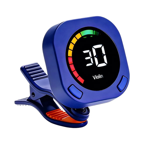 Digital Clip-On Tuner with Rotating Head and High-Definition LCD Display for Accurate Instrument Tuning