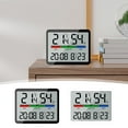 thumbnail image 1 of Digital Clock under $5! CQCYD Color Screen Digital Clock, Large Display Alarm Clock with Temperature Humidity, Date Time Indoor Thermometer, Desktop Wall Mount Electronic Clock, Battery Included, 1 of 9