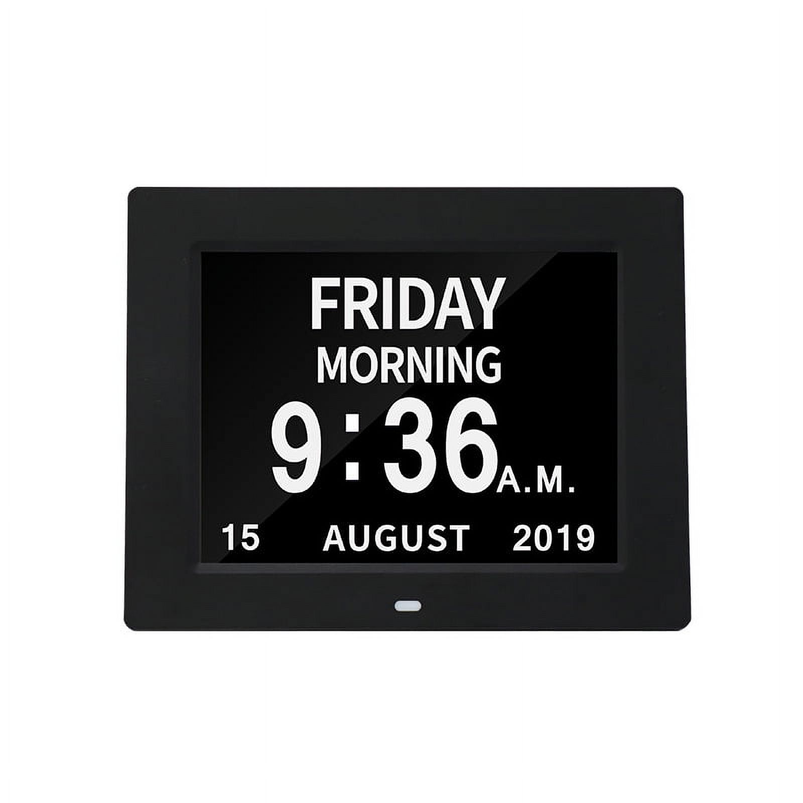 Digital Clock with Daylight Saving and Night Dimming 12 Alarm clocks Wall and Desk Clocks for