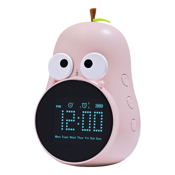 Digital Clock Decorative Pear Alarm Clock for Bedsides Table or Office Desk