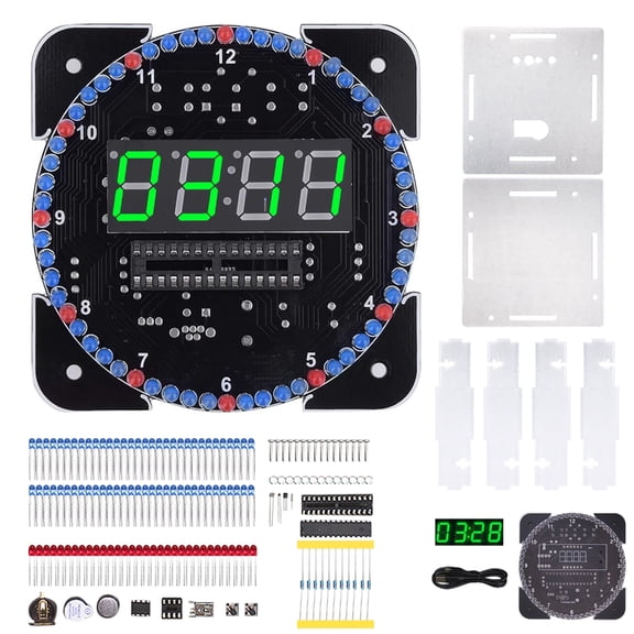 Digital Clock Electronics Set With Light Control And Precise Timekeeping Perfect For Students And Office Decor
