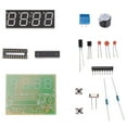 Digital Clock Kits 4 Digit Electronic Soldering Clocks Kit with Second