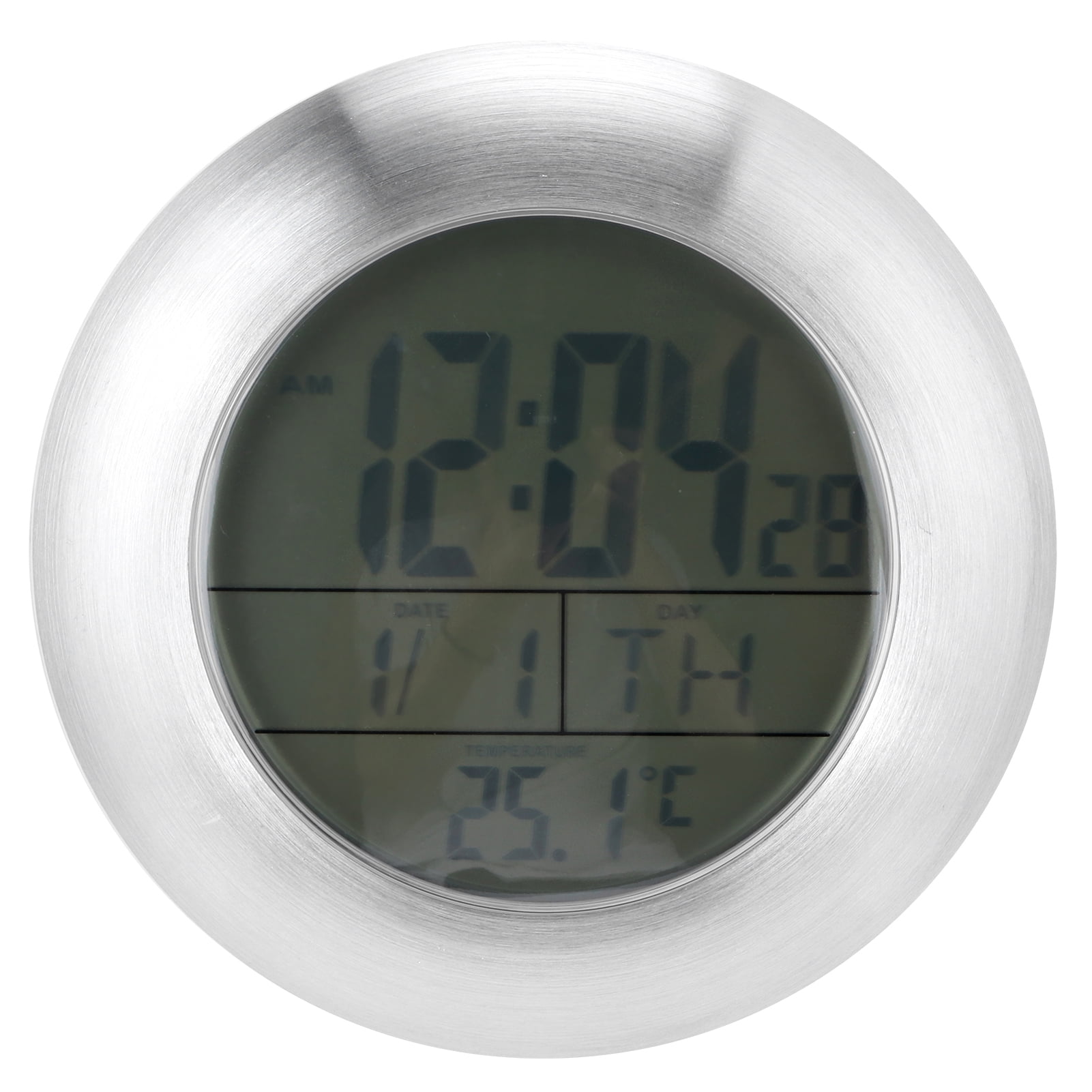Digital Clock, Sturdy Shower Clock Portable For Wall Glass Tiles For