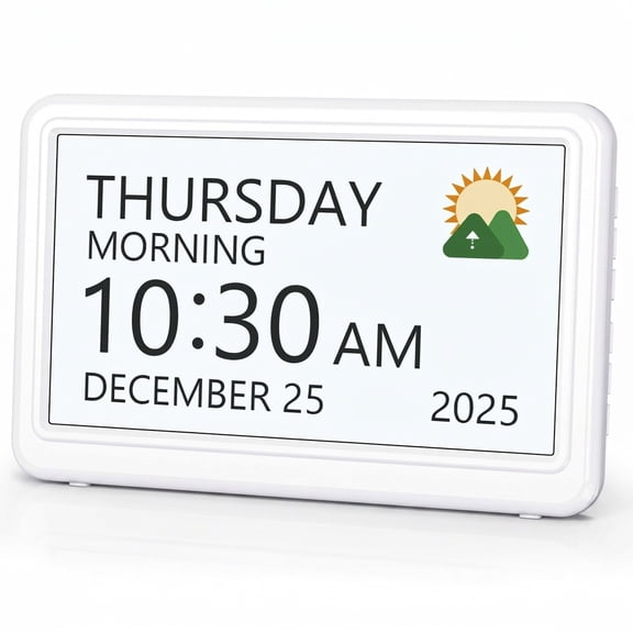 Digital Clock With Date And Week For Seniors Alzheimer's Dementia