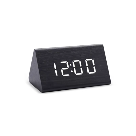 Digital Clock Wooden Alarm Clock Table Sound Control Electronic Clocks Desktop USB/AAA Powered Desperadoes Table Decor