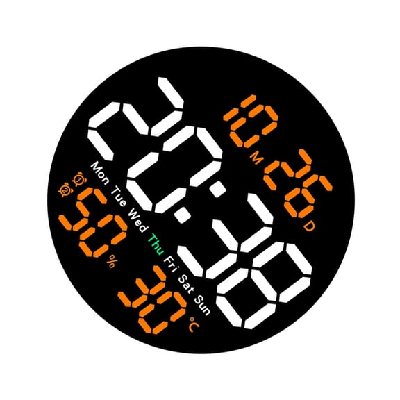 Digital Clock with Large Display, 10Inch Large Screen Digital Wall Clock Remote Controlled , 12/24 LED Alarm Clock