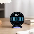 thumbnail image 1 of Digital Clock with Large LED Display, Date and Temperature, Auto DST, Adjustable Brightness, Battery or Plug In for Bedroom or Office, 1 of 8