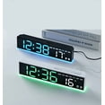 thumbnail image 1 of Digital Clock with Temperature and Date Display, LED Bedroom Clock with DST, Dimmable Brightness, USB or Battery Powered for Nightstand, Desk, Office, 1 of 4