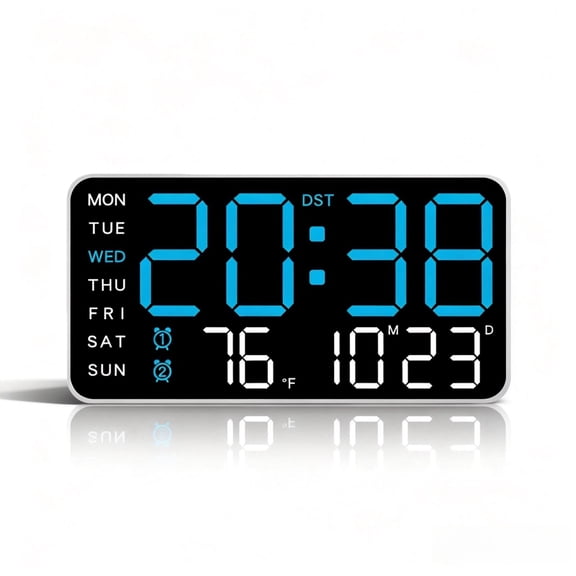Digital Clocks for Bedrooms, The Limitless Digital Clock for The Modern Home with Wall Mounted or Desktop Clock