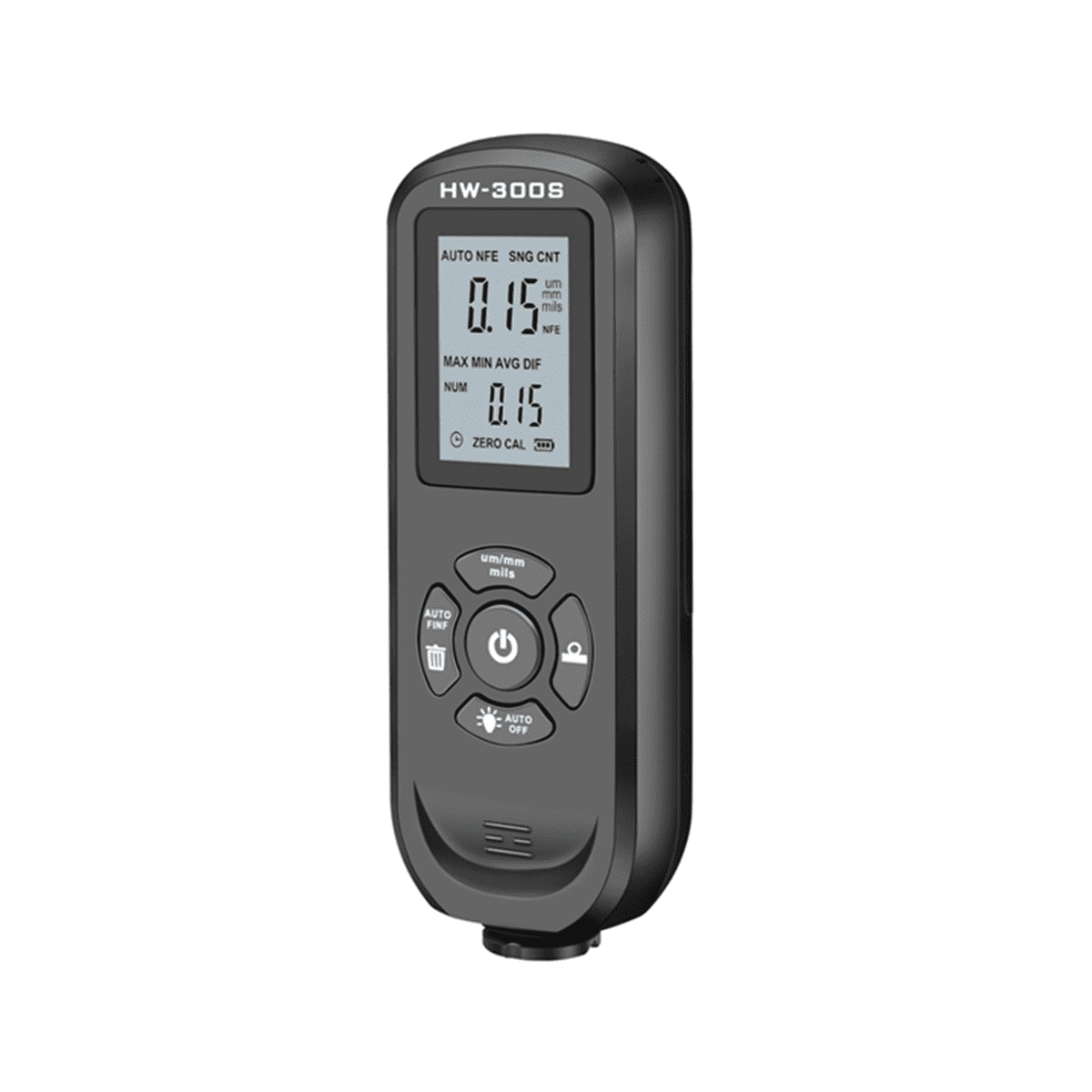 Digital Coating Thickness Gauge 0.01mm/1Mil Black Thickness Meter with