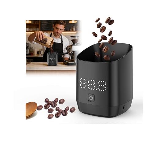 Digital Coffee Bean Dosing Cup for Espresso with LED Scale - High Precision Coffee Grounds Measurer, Barista-Strength Brewing Accessory & Perfect
