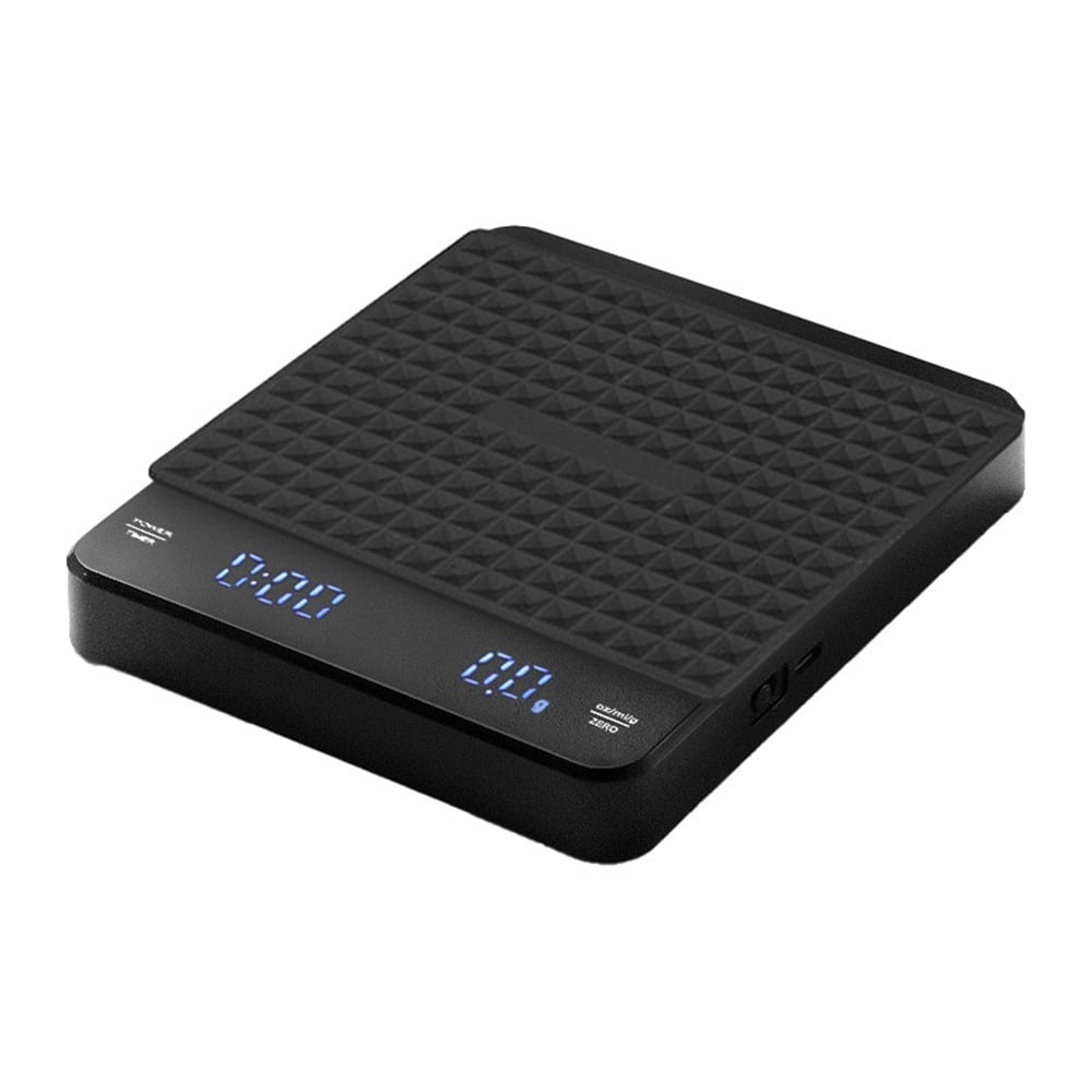 Digital Coffee Scale 3kg/0.1g High Precision Espresso Scale Tare Function for Pour Over Maker Brew（black）
