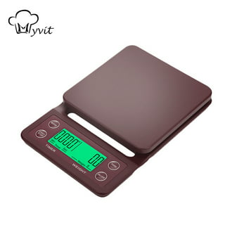 WEIGHTMAN Espresso Scale with Timer 1000g x 0.1g Small & Thin Travel Coffee  Scale, Mini Digital Scale Grams and Ounces with Large Backlit LCD