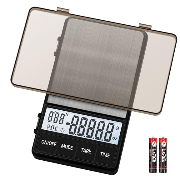 Digital Coffee Scale with Timer,Espresso Scale 1000g x 0.1g Mini Barista Scale,Pocket Food Scale Gram and Ounces with LCD Display/Auto-Off/Tare Function(Batteries Included)