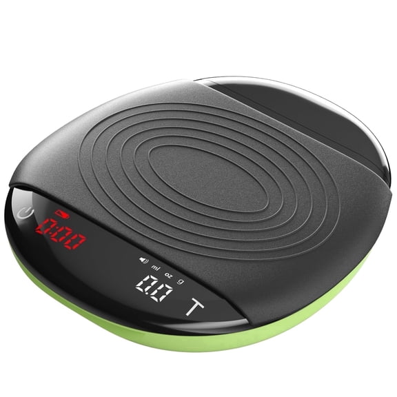 Mini Digital Coffee Scale with Timer, 2kg Capacity 0.1g High Precision Rechargeable Espresso Scale for Pour Over Coffee, Baking & Kitchen Food Weighing