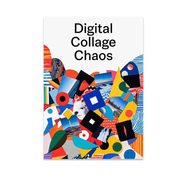 Digital Collage Chaos Art - Maximalist Decor Enthusiast - 13x19 Poster Print