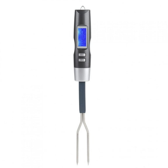 Digital Cooking Fork, Thermometer Grill Fork, Degrees Celsius / Switch Stainless Steel Sound Alarm Preset For Meat BBQ Meat Fork BBQ Fork