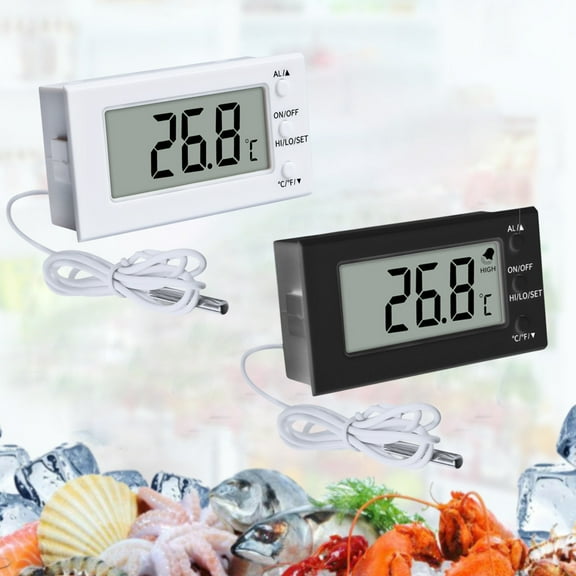 Digital Cooking Probe, Instant Read Meat Thermometer, Stainless Steel, BBQ Alarm, Waterproof Probe, Baking Temperature Gauge, Home Chef Tool, Kitchen Grilling Tool, Food Cooking Device Sopatenor