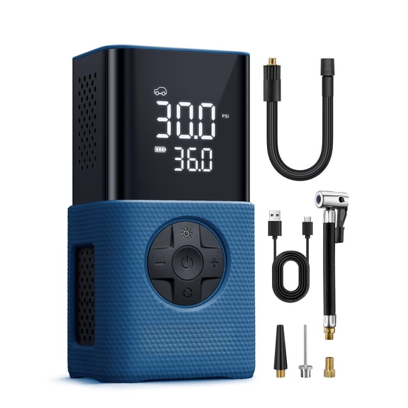 Digital Cordless Tire Inflator Air Pump With LED Light