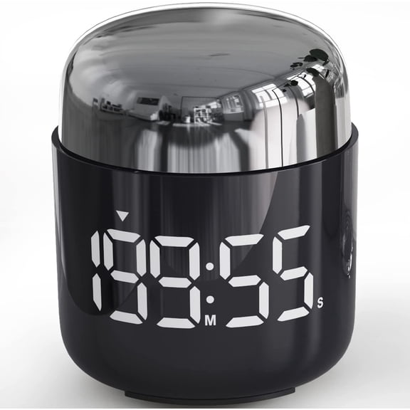 Digital ,Countdown Countup Timer with Large LED Display Volume Adjustment,Timer for Cooking, Classroom Time for Kids and Teachers. (Silver)