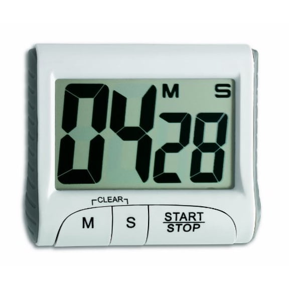 Digital Countdown Timer with Stopwatch,White