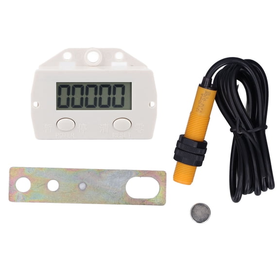 Digital Counter, 20HZ LCD Gauge Shockproof Accurate Counting 6 Digit Display 0-999999?Digit?Counter Non Mechanical Wear For Knitting Machine