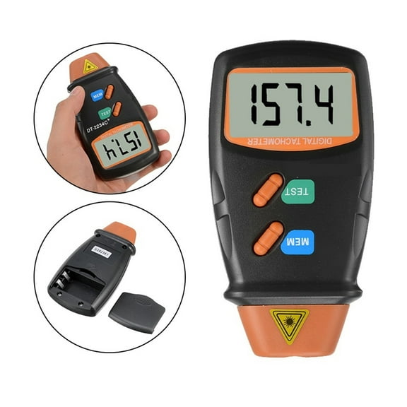 Digital Counter Meter Non-contact Tachometer Rev RPM Counter For Testing Engine Rotation Speed Gauge Tools ,Multiple Profile Tracking