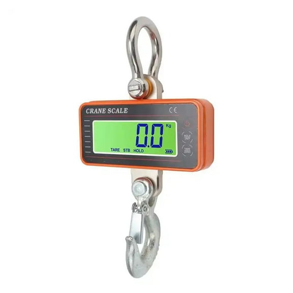 Digital Crane Scale 1500kg 3000lb Electronic Industrial Heavy Duty Hanging Scale With Remote Control LED Display ,Precise & Responsive