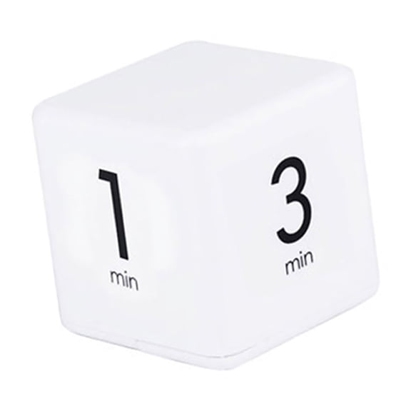 Digital Cube Kitchen Timer for Productivity Flip Countdown Timer 1-3-5-10 Min for Study and Office Work (2.6 inches / 6.7 cm)