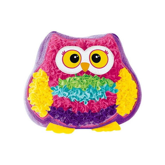 Education Crafting Handicraft DIY Animal Pillow Kids Fabric Art Kit Digital System No Mess Sewing Create Your Own Pillow Children Stress