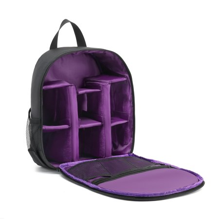 Digital DSLR Camera Waterproof Sling Backpack Shoulder Bag For Women And Men Teenagers Purple
