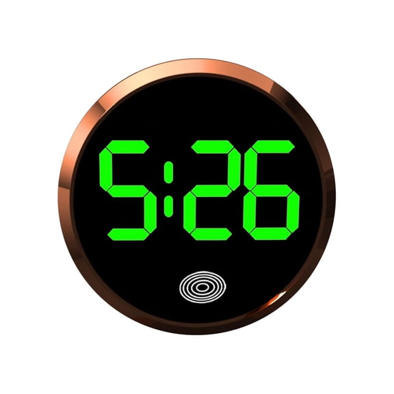 Digital Dashboard Car Clock, Stick On Dashboard Car Clock with LED Display, 1.57 InchTouch-Activated, Stick On Design for Cars Boats Bikes Trucks(D)