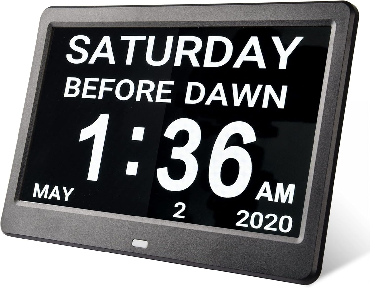 Digital Day Clock With Large Display 8 Alarm Dementia Calendar Clock