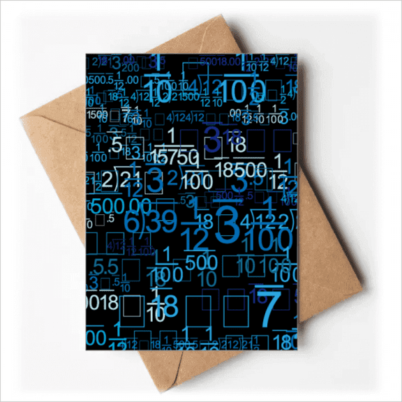 Digital Decimal Illustration Science Technology Greeting Cards You are Invited Invitations