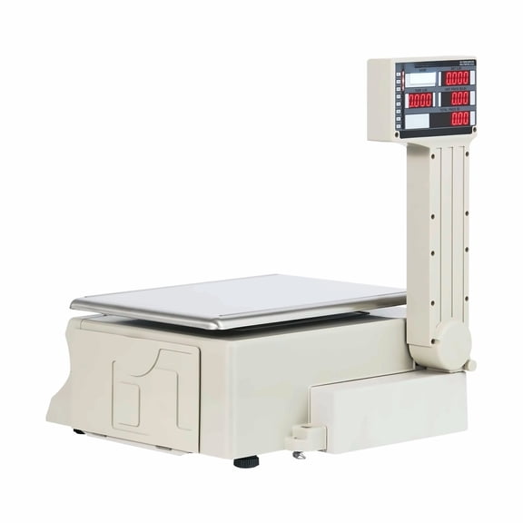 Digital Deli Scale 66LB, Electronic Price Computing Scale LCD LED Display, Food Fruit Meat Weighing, Store Kitchen Restaurant Farmers Market