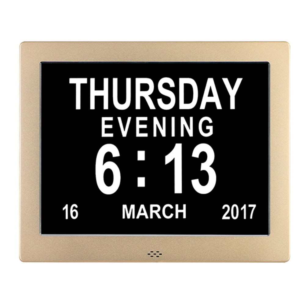 Digital Dementia Clock Calendar Clock Day Date Clock Large Display