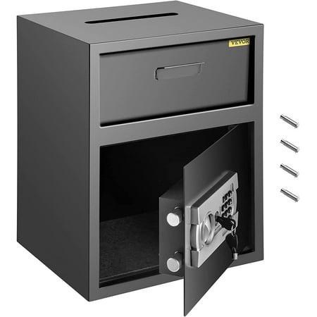 Digital Depository Safe 1.7 Cu Ft Carbon Steel with Electronic Code Lock and Deposit Slot Bestseling