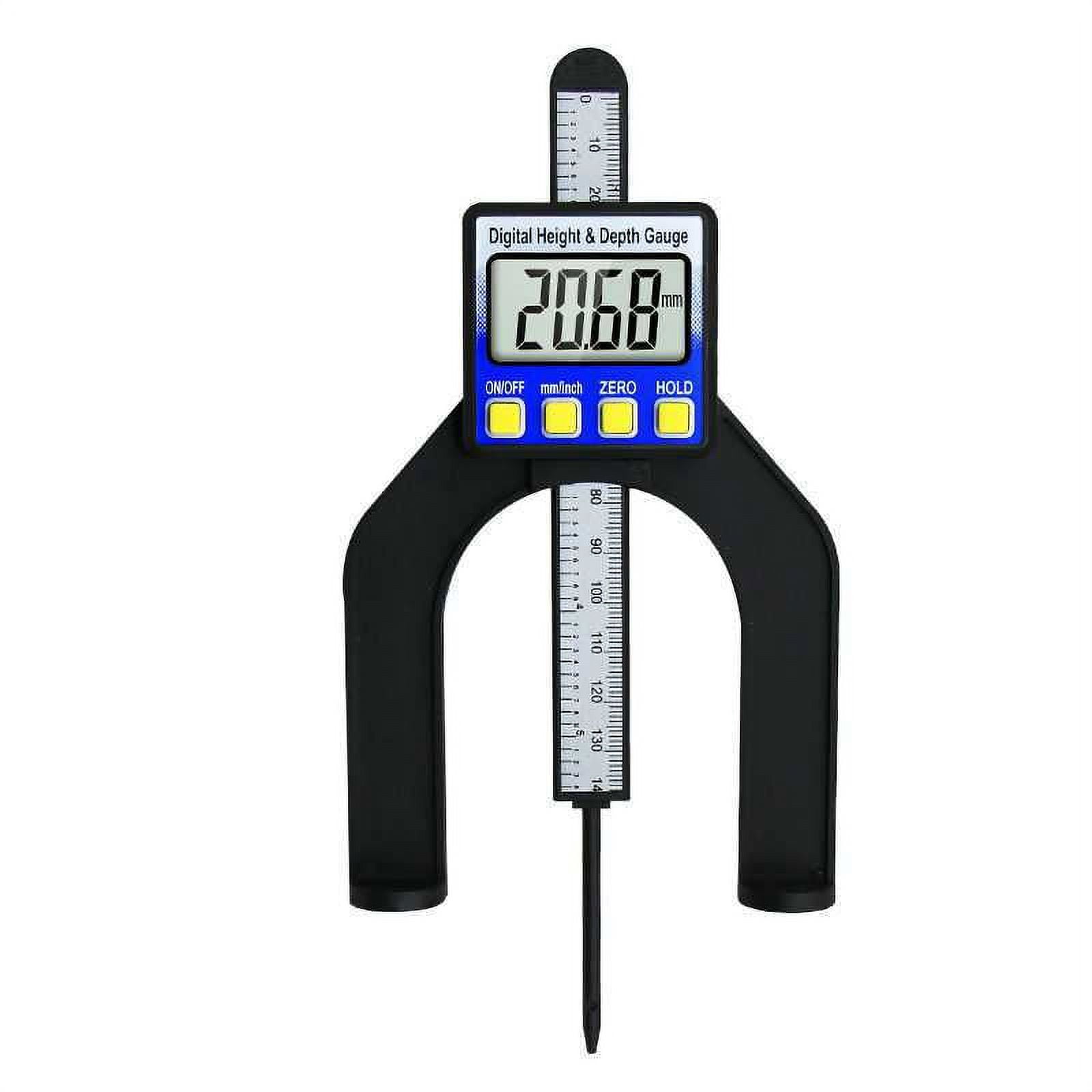 Digital Depth Gauge, 80mm Depth Height Gauge Carpentry Digital Depth